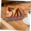 LABRIMP Handcrafted Heart Shape Woven Rattan Storage Basket Snack Fruit