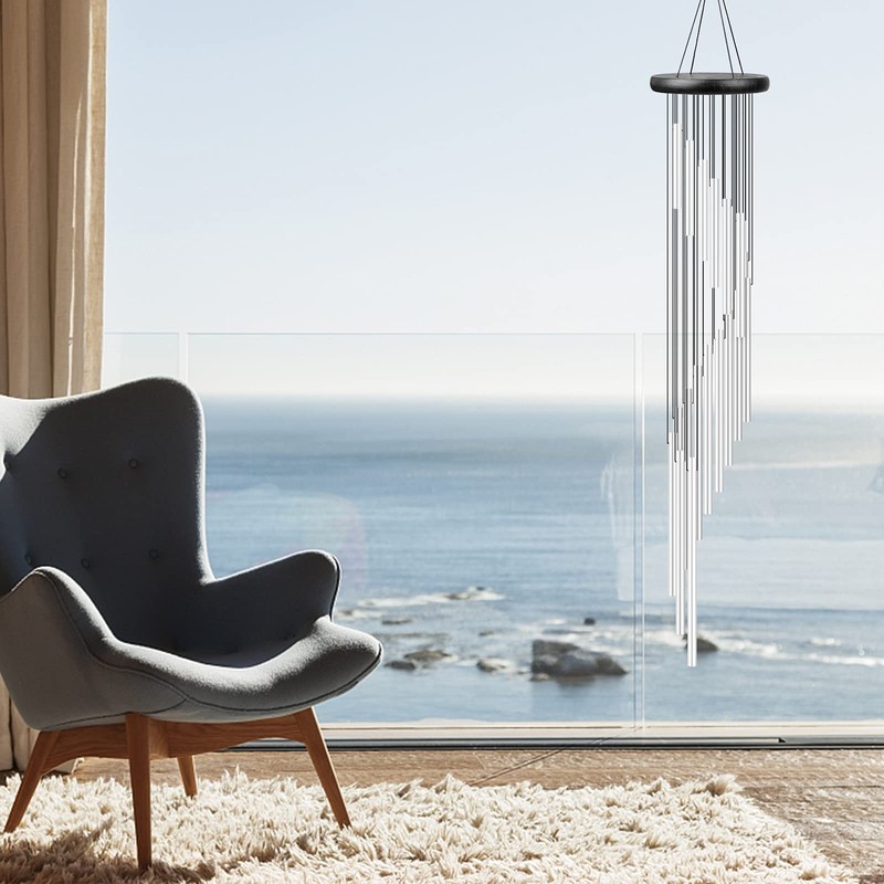 smatime Wind Chimes Garden Wind Chimes 90 cm Large Metal