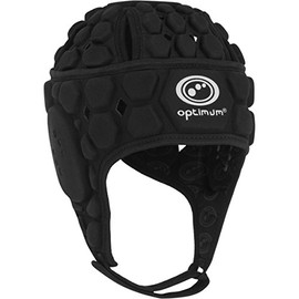 Optimum Men's Atomik Head Guard, Black, Large