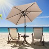 Tangkula 7.5 ft Solar LED Patio Umbrella, Outdoor Heavy Duty