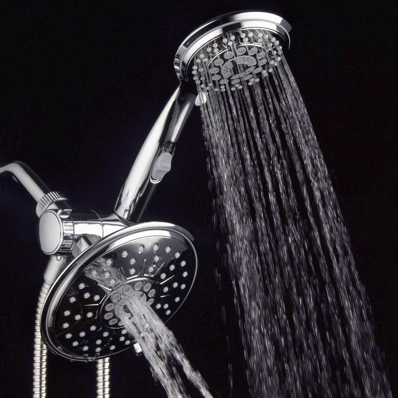 Hydroluxe 30-Setting Ultra-Luxury 6 inch Rainfall Shower Head & Handheld