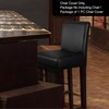 PiccoCasa Waterproof Bar Stool Covers, Faux Leather Pub Counter Height