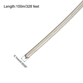 MECCANIXITY 5pcs 100m/328ft Molybdenum Screen Cutting Wire Line Phone LCD Cutting Wire Glass Separate Repair Tool, 0.1mm