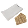 50PCS Bread Bag Kraft Paper Transparent Window Baked Food Packaging