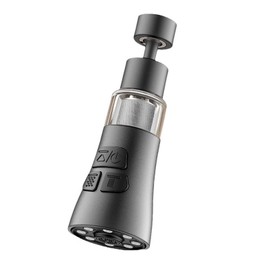 LTHERMELK Water Filter Tap, 3-in-1 High-Pressure Kitchen Tap with 360° Swivel Spout, Hot & Cold Water Mixer, Built-in Hard Water Filter, Tap Water Filters for UK Taps