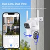 YEEWISE Dual Lens WiFi Security Camera with AI Tracking, WiFi