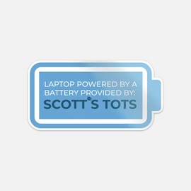 Scott's Tots The Office Car Bumper Vinyl Sticker Decal