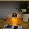 LED Crystal Table Lamp 3 Color Dimming USB Rechargeable Night