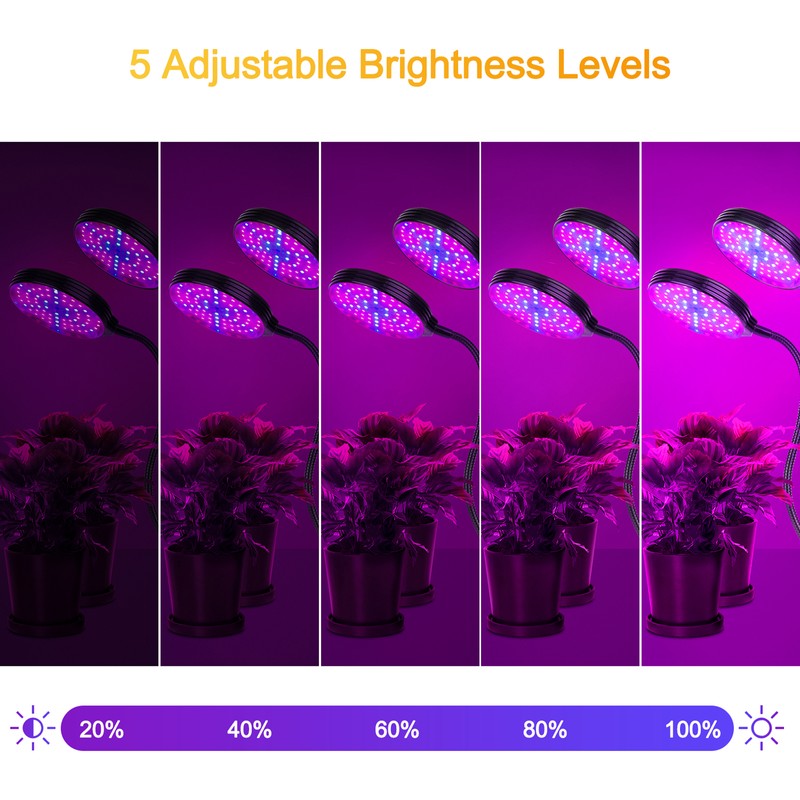 USB Remote Control Timing Plant Light Waterproof Full Spectrum Succulent