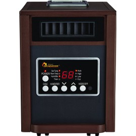 Dr Infrared Heater DR-998W, Dual Heating System, Walnut