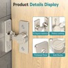StickNGo Heavy Duty 90 Degree Barn Door Lock, Zinc Alloy