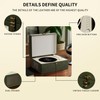 Yintiny Portable CD Player with Bluetooth, Wireless Remote, Leather Casing
