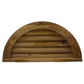 Shed Windows and More Wooden Gable Vent 40" Half Moon Louvered Vents