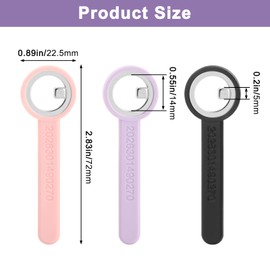3 Pcs New Ring-Shaped Cat Eye Magnet for Nails, 2-in-1 Circle and Y Shape Nail Magnet Tool, Portable Hollow Circular Cat Eyed for Beginners and Nails Artists