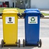 Avery Recycle and Trash Stickers, Green and Black Signs for