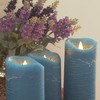 3 Pack Real Wax Flameless Candles Battery Operated LED Pillar
