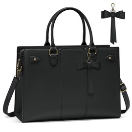 Laptop Bag for Women 15.6 Inch Laptop Tote Bag Waterproof Pu Leather Work Bag Computer Briefcase Office Teacher Handbag