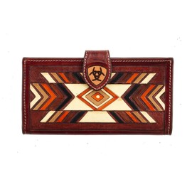 ARIAT Women's Southwest Design Sheild Logo Wallet, Multicolored, One Size
