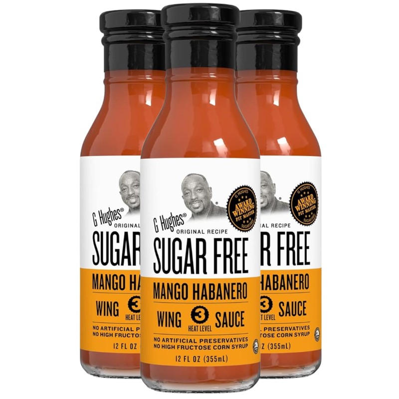 G Hughes Sugar Free, Mango Habanero Wing Sauce - Gluten
