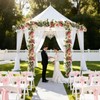 Beksodi 2Pcs Flower Garland Decorations, 12.27Ft Pink Flowers Rose Garland,