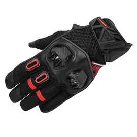 ROUGH & ROAD Motorcycle Gloves Jet Air Adventure Mesh Gloves Black/Red XL Size RR8426BK/RD5