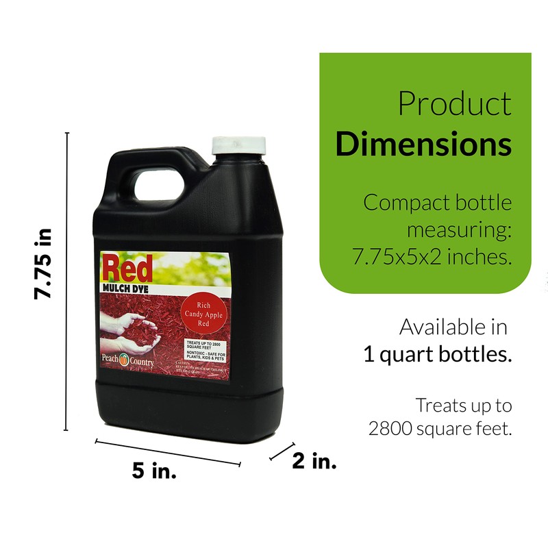 Peach Country Candy Apple Red Mulch Color Concentrate - 2,800