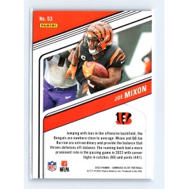2023 Donruss Elite 53 Joe Mixon Rainbow Foil Cincinnati Bengals Football Card