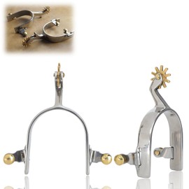 Espuelas girls spurs Espuelas para Botas De Vaquero Espuelas para Botas 1 Par Acero Inoxidable Estilo Occidental Tipo Americano Unisex No Se Oxidan Accesorios para Espuelas girls spurs Speroni