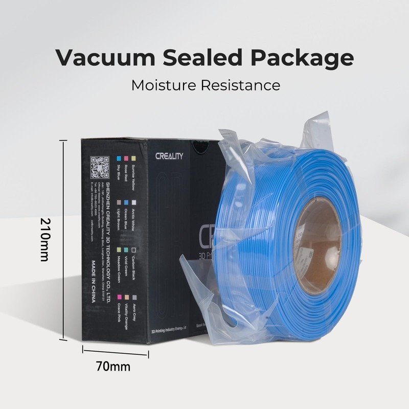 Creality PETG Filament Refill 1.75mm 1KG, No-Spool for Bambu Lab