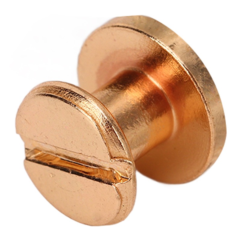 200 Set Book Binding Screw 9x6.5mm DIY Leather Electroplating Uniform