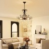 WUZUPS Crystal Chandelier 10-Light Pendant Ceiling Light Modern Lighting Fixture