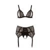 Cottelli Collection X-Large Suspender Bra Set for Plus Size