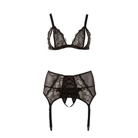 Cottelli Collection X-Large Suspender Bra Set for Plus Size