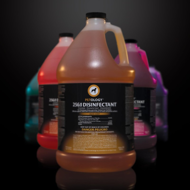 Petology 256:1 Disinfectant, 1 Gallon - Liquid Concentrate Disinfectant and