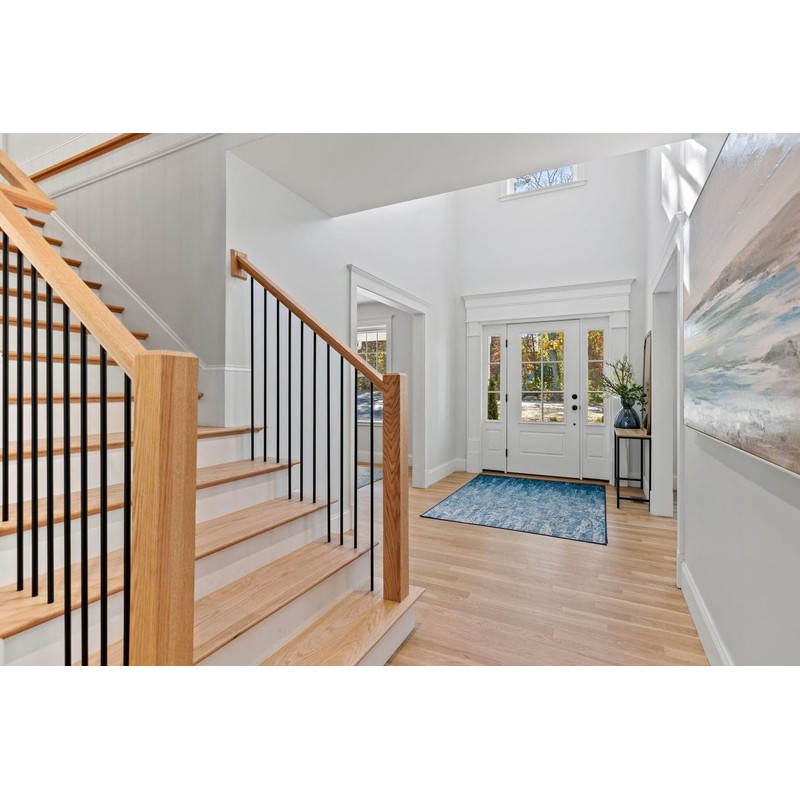 Blank Newel 3" Solid Chamfered Top Modern Design 4000 (Red