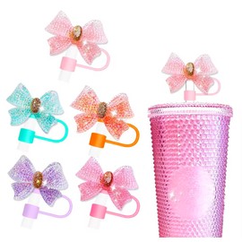6 Pack 8mm Straw Toppers Cute Kitten (Cat Mom Bundle)