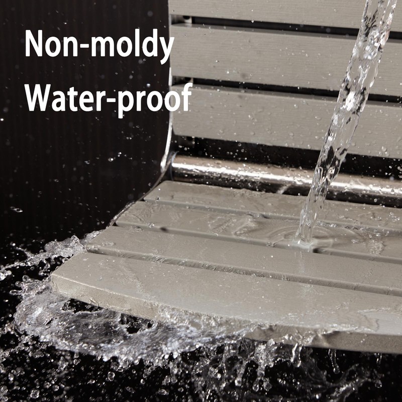 17.5" Folding Shower Seat Wall Mounted,Foldable Shower Bench,Fold Down Shower