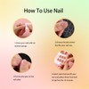 HUIYUNTIAN Press On Nails, Glitter, Full Coverage, Square False Nails