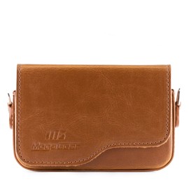 MegaGear MG655 Ever Ready Leder Kameratasche mit Trageriemen für Canon PowerShot G9 X Mark II, G9 X braun