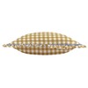 furn. Maude Gingham Cotton Piped Cushion Cover, Gold