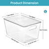 Vtopmart Vtopmart 6 Pack Clear Stackable Storage Bins with Lids,