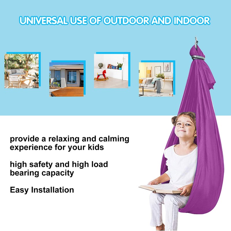 Kids Sensory Swing 9.2ft Long Easy Mounting Elastic Safe Durable