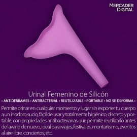 Mercader Digital 3 Pzs Urinal Femenino Portable Orinal De Silicón Para Mujer