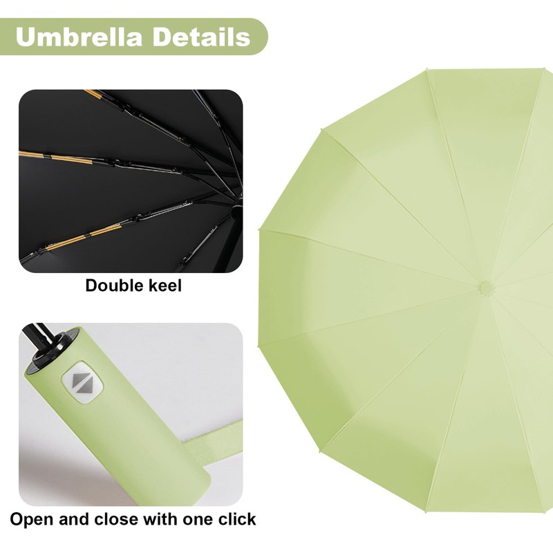 Wydexint Umbrella, Automatic Umbrella, Pocket Umbrella, Automatic Stormproof, Automatic Open