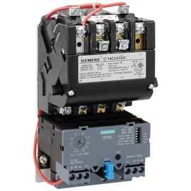 Siemens 14CUC320D Heavy Duty Motor Starter, Solid State Overload, Auto/Manual Reset, Open Type, NEMA 12/3 and 3R Weatherproof Enclosure, 3 Phase, 3 Pole, 0 NEMA Size, 3-12A Amp Range, A1 Frame Size, 200-208 at 60Hz Coil Voltage