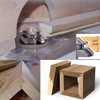 45 Degree Lock Miter Router Bit 1/4 Shank 3-Piece Set: