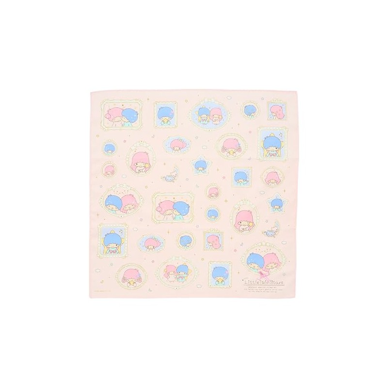 Sanrio 676918 Little Twin Stars Handkerchief (Frame Design)