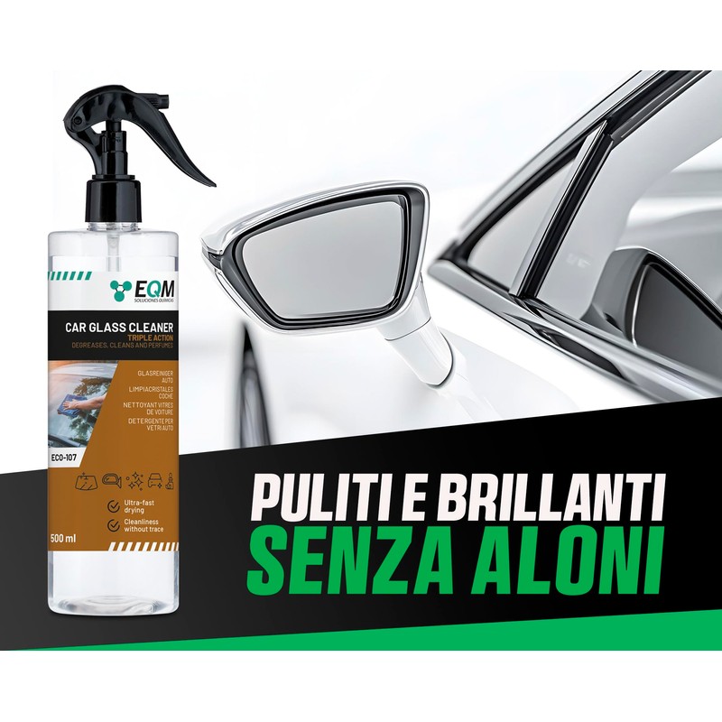 EQM - ECO-107 - Detergente Vetri Auto - 500 ML