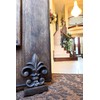 Lulu Decor 100% Cast Iron Fleur De Lis Door Stopper,