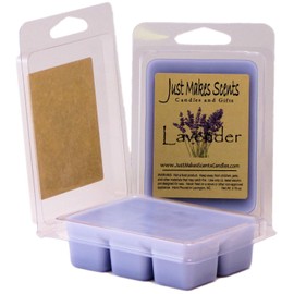 2 Pack - Lavender Scented Wax Melts | Blended Soy Wax Cubes | Long Lasting Wax Bars Made by Just Makes Scents | Relaxing Lavender Fragrance